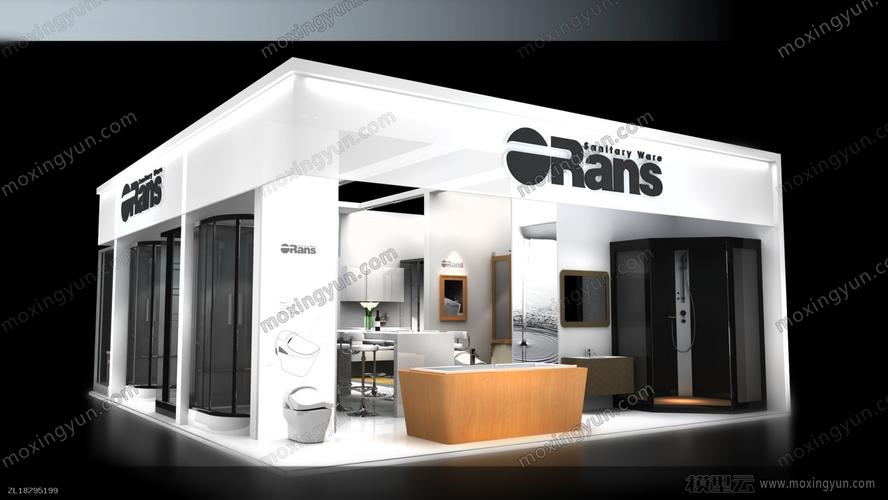 【3dmax歐路莎展覽展示展臺(tái)模型】衛(wèi)浴廚具展3d展覽模型